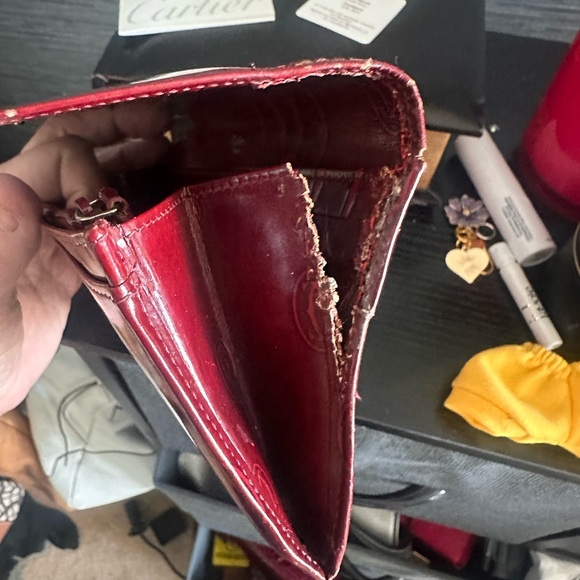 Cartier Burgundy Leather Wallet see pics! - Picture 7 of 12